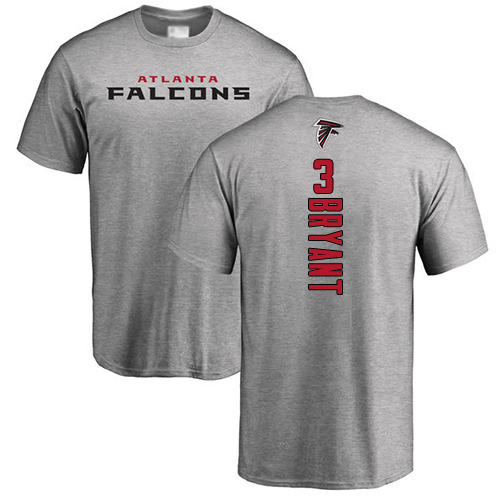 Atlanta Falcons Men Ash Matt Bryant Backer NFL Football #3 T Shirt